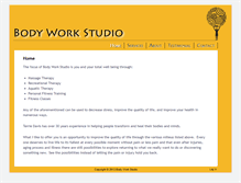 Tablet Screenshot of bodyworkstudio.biz